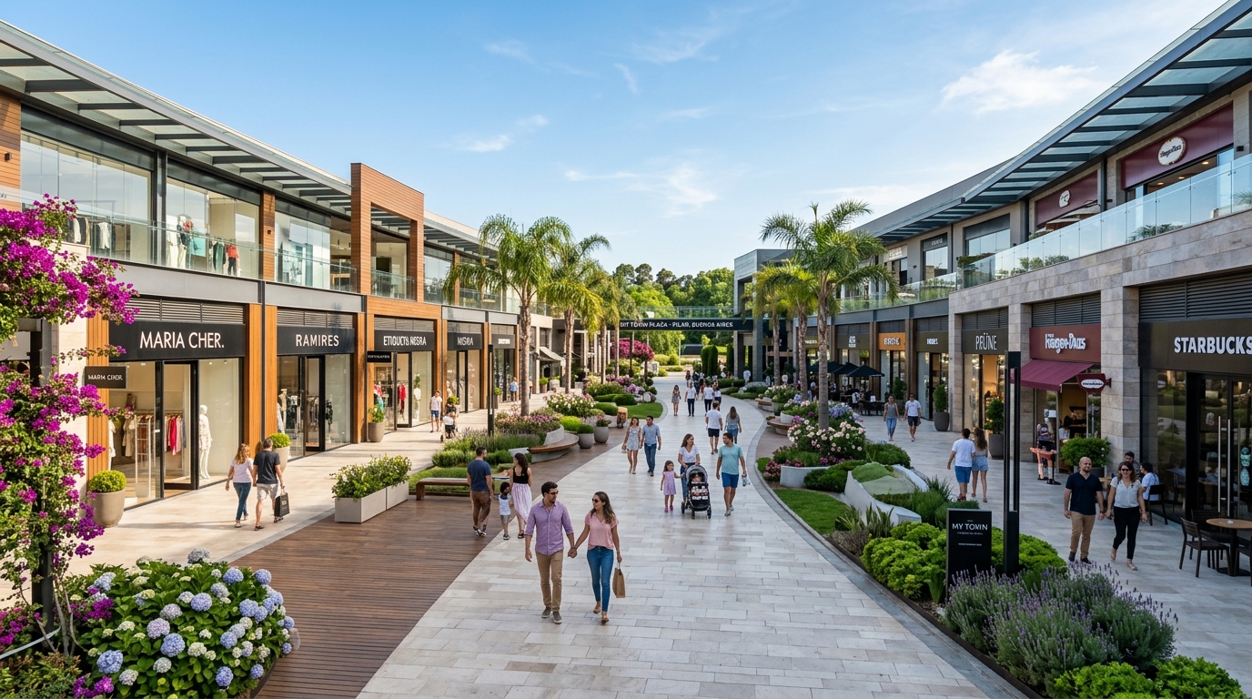 Bulevar comercial a cielo abierto My Town Plaza Pilar