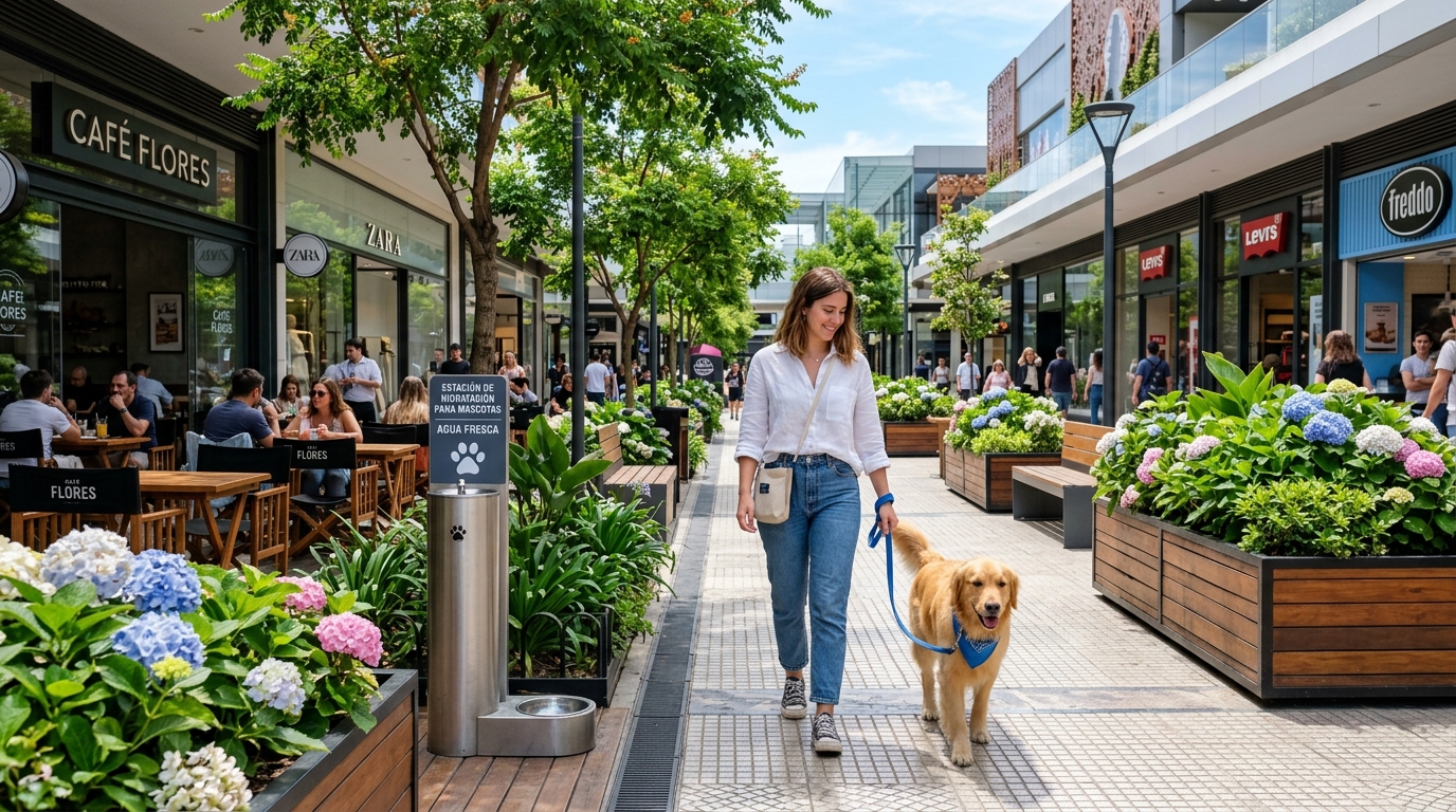 Paseo amigable para mascotas en Pilar